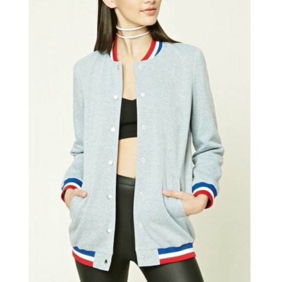 longline varsity jacket